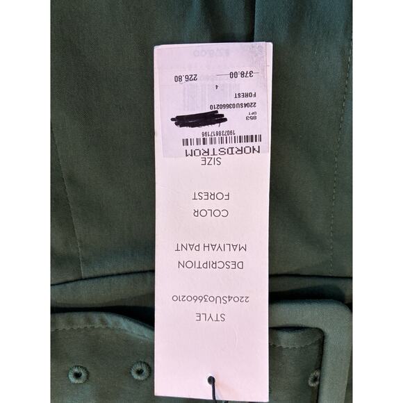 Veronica Beard Maliyah Wide Leg Pant in Forest size 4 - Picture 11 of 13
